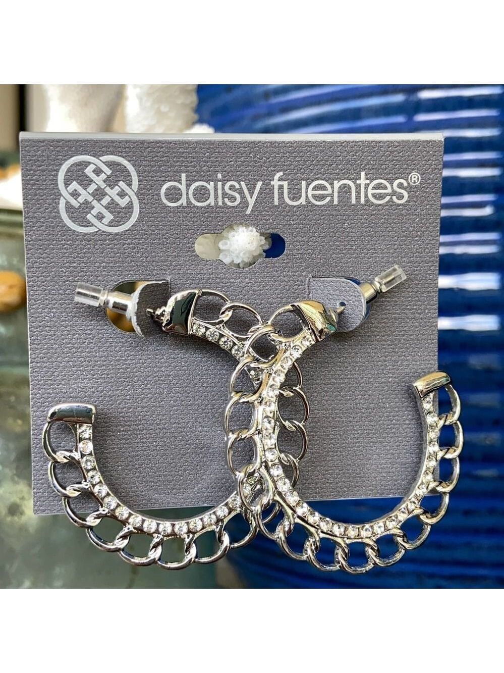 Silver Hoops Daisy Fuentes Fashion Earrings $16ea / 3 for $25